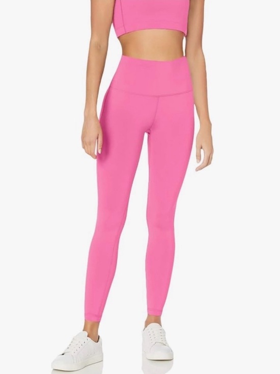 Amazon Pants - Amazon Essentials Women Bright Pink High-Waist Active Leggings Medium